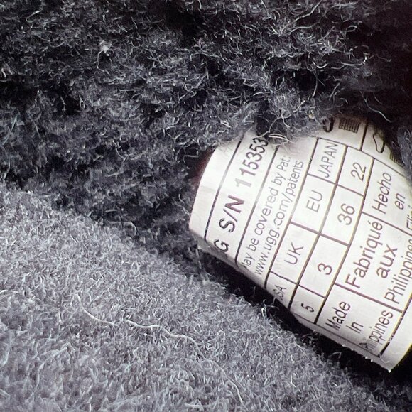 UGG Classic Mini Iridescent Metallic Black Ankle Short Boots Womens US 5 EU 36 - Picture 12 of 12